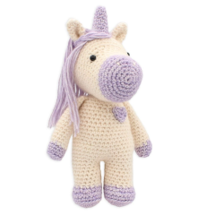 Hardicraft Häkelset Einhorn Dolly, 23 cm Weisse...