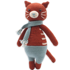 Hardicraft Häkelset Katze Pixie, 21 cm Dunkelorange...
