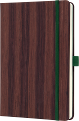 CONCEPTUM Notizbuch A5 CO673 dark wood, dots 194 Seiten