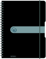 HERLITZ Collegeblock A4 11293073 Easy orga 5mm kar. schwarz