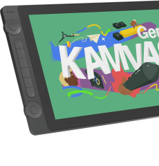 HUION Kamvas 16 Gen 3 IPS QHD Black GS1563 16384Levels, 6...