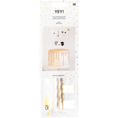 RICO DESIGN Caketopper Happy Birthday 81004.02.22