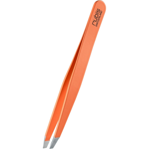 Rubis Pinzette schräg, orange, satin, Inox