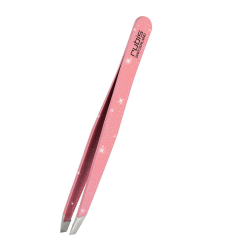 Rubis Pinzette schräg, Sparkle rose, Inox