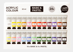 I AM CREATIVE Acryl Set 24x22ml 2001.94 Basic & Pastel