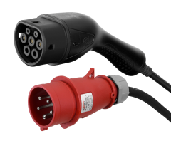 DELTACO e-Charge,cab.LED disp.type-2 EV-3226 3-phase,16A,...