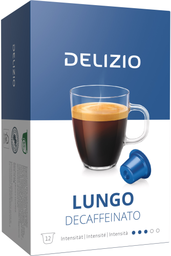 DELIZIO Kaffeekapseln 2001097 Lungo Decaffeinato 12 Stück