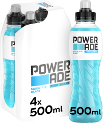 POWERADE Mountain Blast Zero 2514301 50cl, 4 Stk.