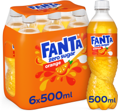 FANTA Orange Zero 607801 50cl, 6 Stk.