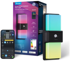 GOVEE Aussenwandleuchte H7078CD1 schwarz, Matter, mit Sensor