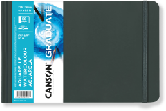 CANSON Aquarellbuch Graduate A5 quer 31200L028 blanko,...