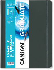 CANSON Aquarellbuch Graduate A4 31200L029 blanko, 250g 28...