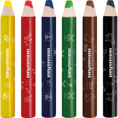 EBERHARD FABER Farbstift Jumbo MiniMaxi 3in1 518905 6 Farben