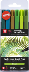 SAKURA Brush Pen Koi POXBR6D Botanical Set 6 Stück