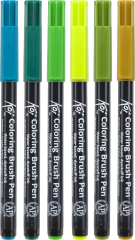 SAKURA Brush Pen Koi POXBR6D Botanical Set 6 Stück