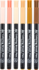 SAKURA Brush Pen Koi POXBR6E Portrait Set 6 Stück