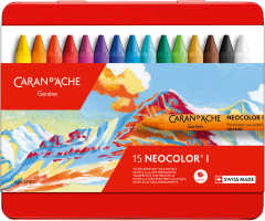 CARAN DACHE Wachsmalkreide Neocolor 1 7000.315 15 Farben...