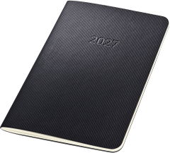 CONCEPTUM Monatskalender 2027 C2785 1M/2S schwarz 9.3x14cm