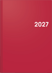 BRUNNEN Buchkalender 2027 1079561017 1T/1S rot ML A5