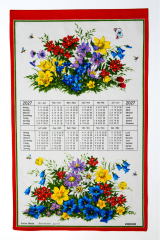 DOERIG Alpenblumen Reinleinen 2027 19.2720 1J/1S ML 40x70cm