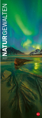 HEYE Bildkalender 2027 21903+27 Naturgewalten DE 24.5x69cm