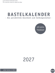 HEYE Bastelkalender 2027 23497+27 weiss 21x29.7cm