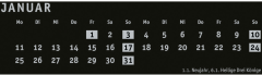 HEYE Bastelkalender 2027 22992+27 schwarz 21x29.7cm