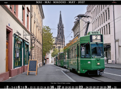 CALENDARIA Bildkalender 2027 9783036205830 Basel ML 40x31cm
