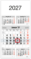 BÜHNER 5-Monatskalender 2027 M5TF-R-Block ML 30x59cm