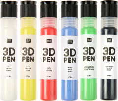 RICO DESIGN 3D Pen Set 800728 Essential 6x27ml