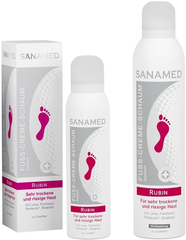 Sanamed Fuss-Creme-Schaum Rubin  150 ml