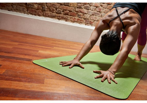 AIREX Calyana Prime Yoga Gymnastikmatte 185 x 66 x 0.45  limonengrn-nussbraun