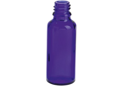 Glasflasche ohne Schraubverschluss 30 ml blau