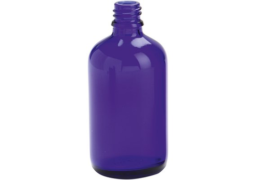 Glasflasche ohne Schraubverschluss 100 ml blau