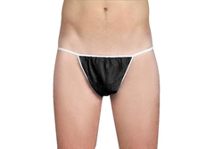 Wellness Einweg-Slip Männer schwarz 100 Stk.