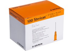 Einmalkanülen ø 0.50 mm L: 16 mm orange 100 Stk.