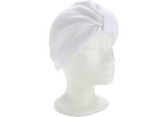 LIGNEK Frottee Haarturban weiss