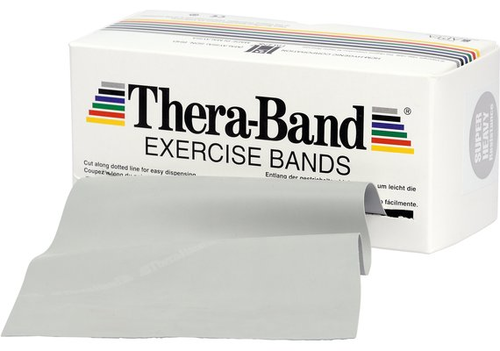 THERA-BAND bungsband 5.5 m x 12.8  silber