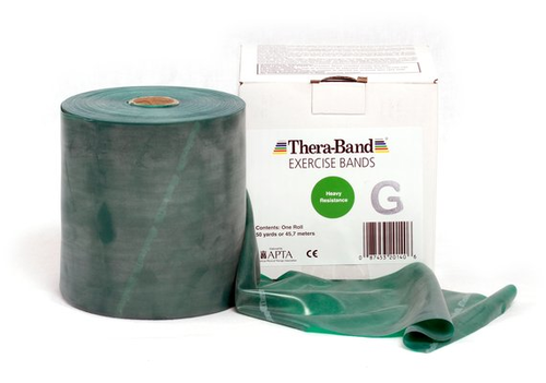 THERA-BAND bungsband 45.7 m x 12.8  grn