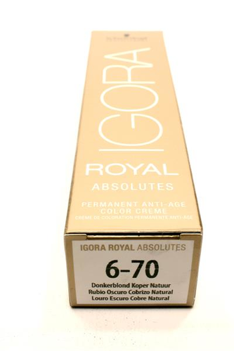 Schwarzkopf Igora Royal 6-70 dunkelblond kupfer natur