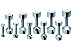 Gymnastikhantel 1 kg chrom