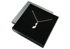 Halskette mit Anhänger Fussabdruck vergoldet