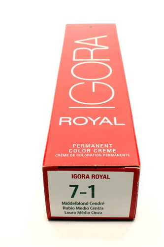 Schwarzkopf Igora Royal 7-1 mittelblond cendre