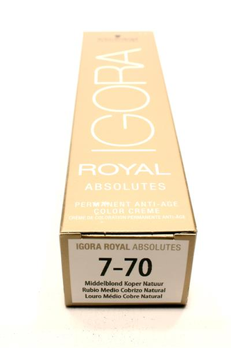 Schwarzkopf Igora Royal 7-70 mittelblond kupfer natur