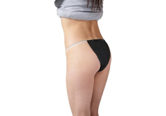 Wellness Einweg-Slip Damen schwarz 100 Stk.