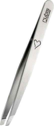 Rubis Pinzette, schräg, Inox, Herz