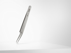 Rubis Pinzette, gebogen spitz, Inox