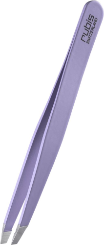 Rubis Pinzette schräg, violett, Inox
