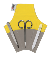 Rubis Maniküreset Minuit 3-teilig, grau-gelb