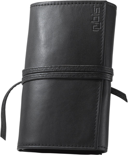Rubis Maniküreset Leder-Rolletui 4-teilig, schwarz